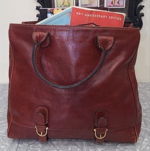 Vintage Made in Italy Leather Tote Joseph Magnin